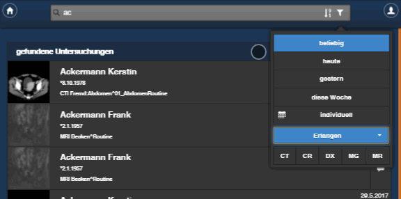 Standort Filterung Standort Filterung