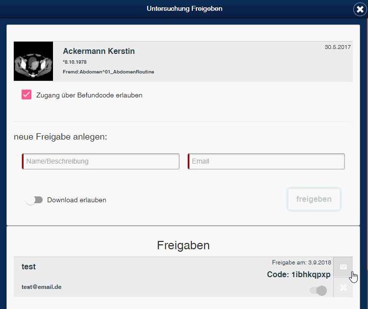 Studien Freigabe Studien Freigabe