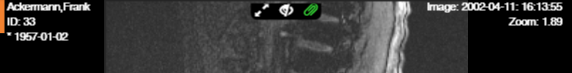 zentrale Toolbar Hinweis Patienten Suche